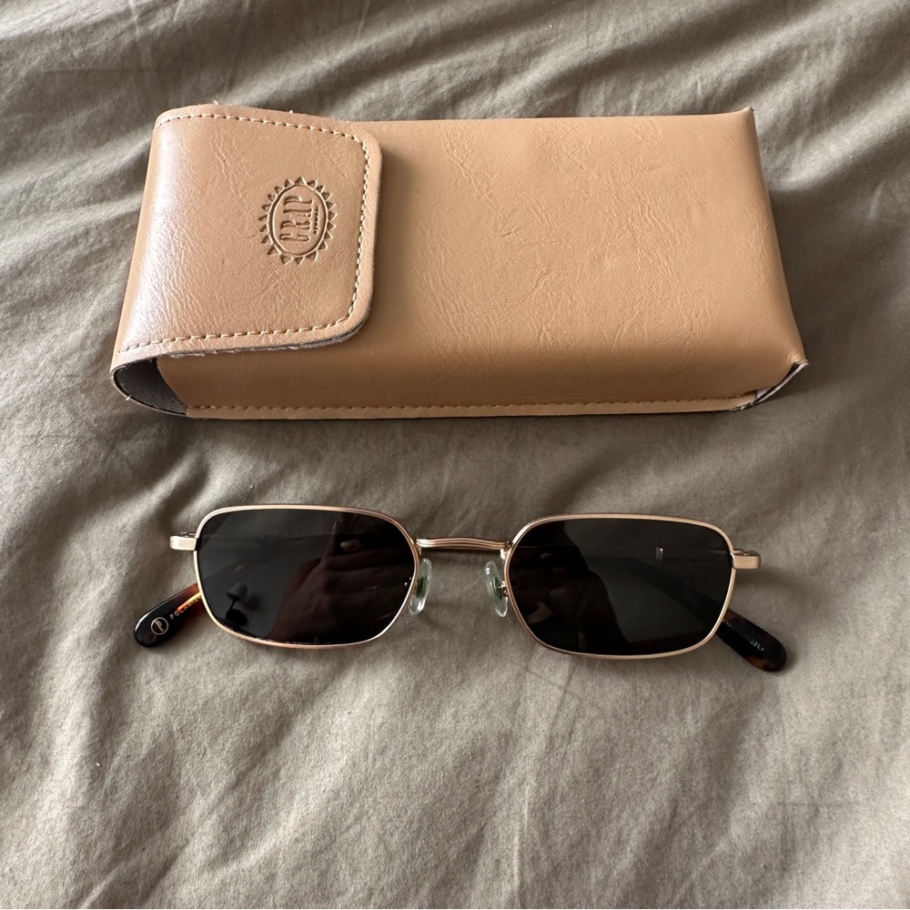 Crap Eywear Nu Bloom Sunglasses - Brushed Gold & Tortoise